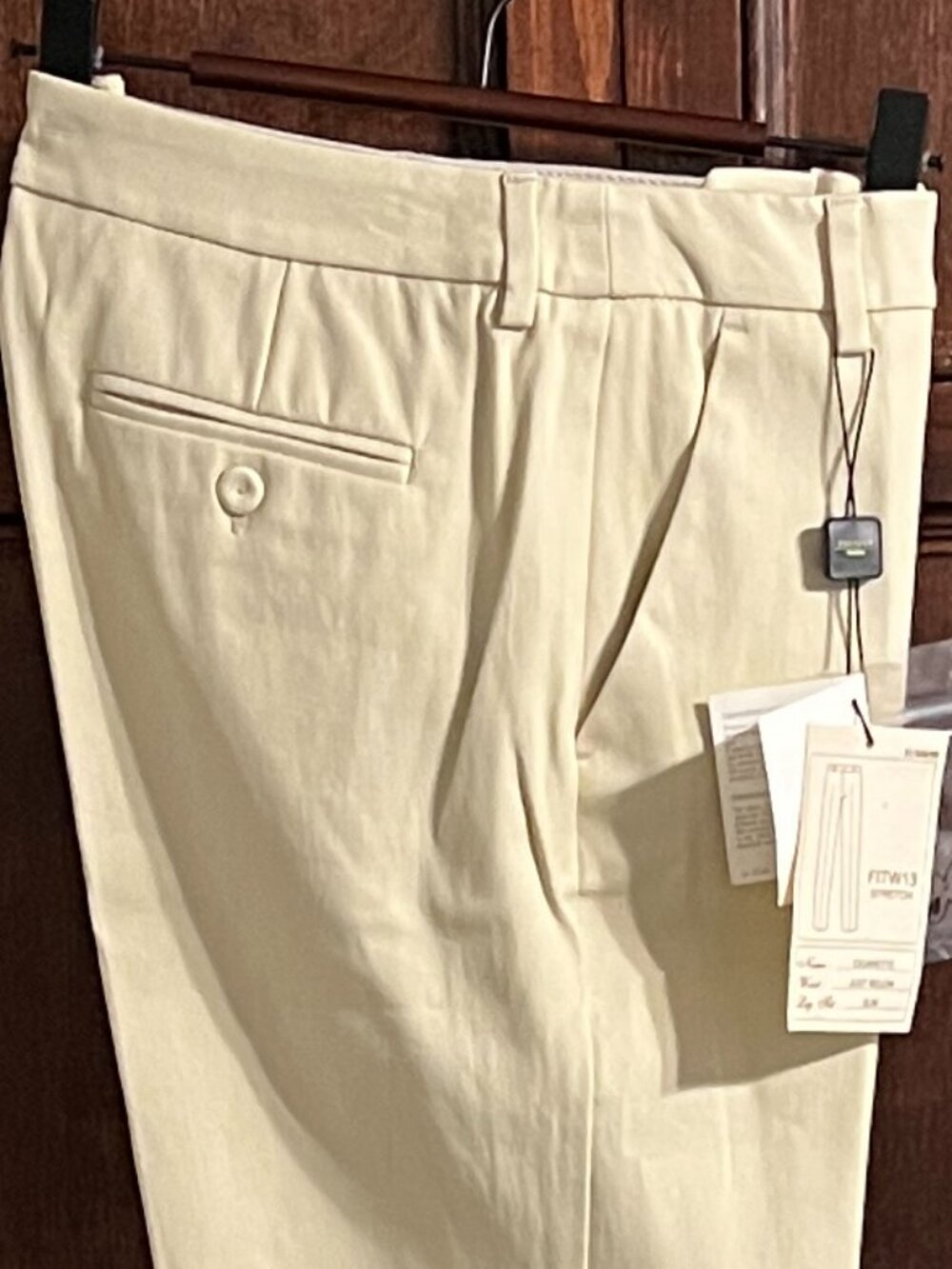 WEEKEND AT MAX/MAX MARA STRETCH COTTON CIGARETTE PANT SIZE 8
